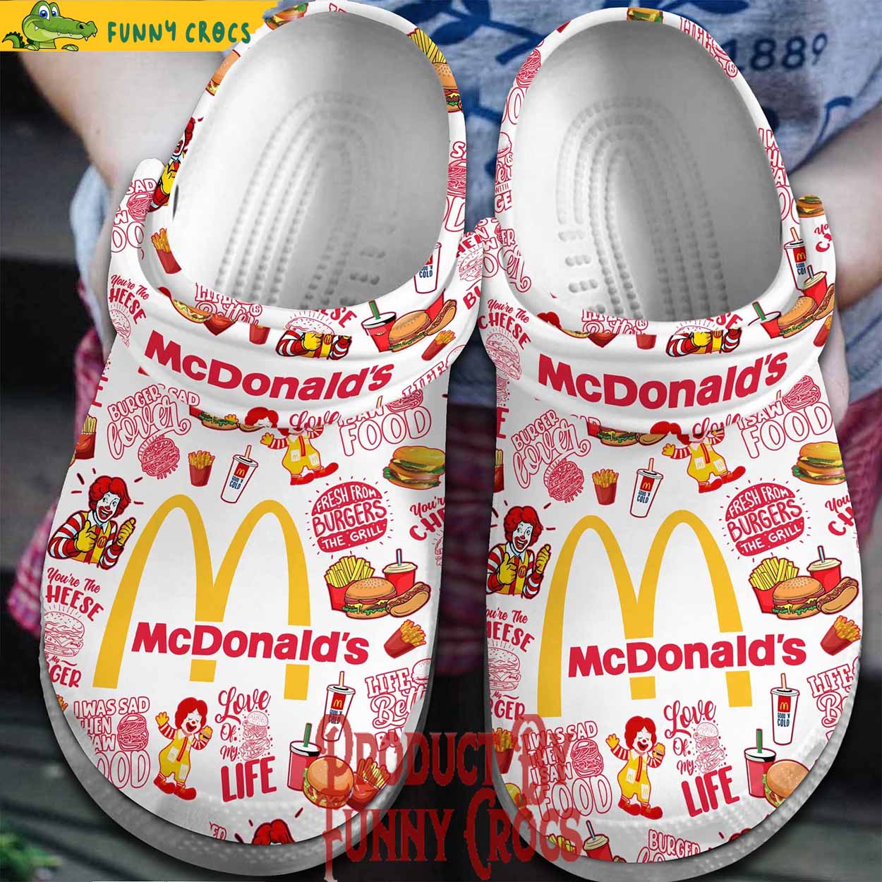McDonald's Fresh From Burgers Crocs Shoes