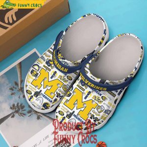 Michigan Wolverines Go Blue Crocs For Adults 4
