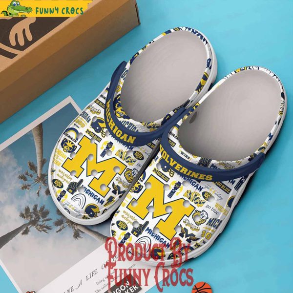 Michigan Wolverines Go Blue Crocs For Adults