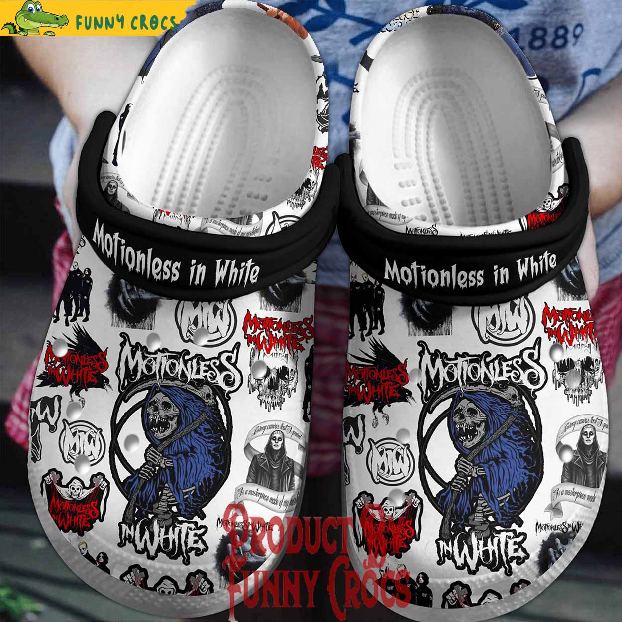 Motionless In White Cyberhex Band Crocs Shoes - Discover Comfort And ...