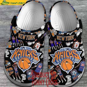 New York Knicks NBA Black Crocs Gifts For Fans
