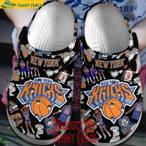New York Knicks NBA Black Crocs Gifts For Fans