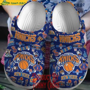 New York Knicks NBA Blue Crocs For Adults 1