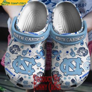 North Carolina Tar Heels Pattern Crocs Shoes 1
