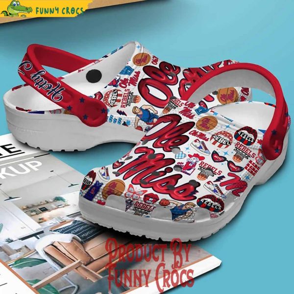Ole Miss Rebels Hotty Toddy Crocs For Adults