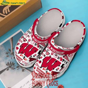 On Wisconsin Badgers Basketball Crocs For Adults 3