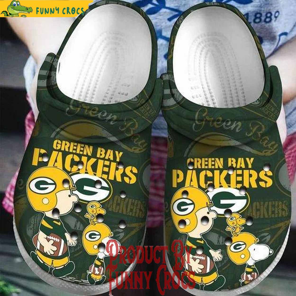Peanuts And Snoopy Green Bay Packers Crocs Shoes - Discover Comfort And ...