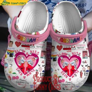 Personalized Blow A Kiss Happy Valentines Day Crocs Shoes 1