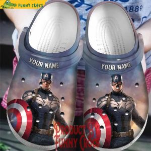 Personalized Captain America Crocs For Adults
