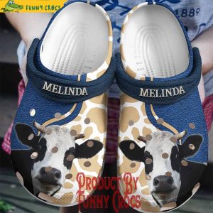 Personalized Cow Print Crocs Shoes