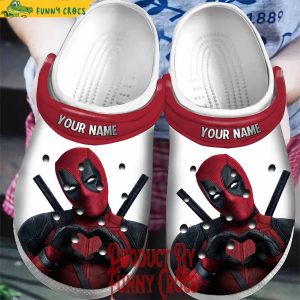 Personalized Deadpool Valentines Day Crocs Shoes