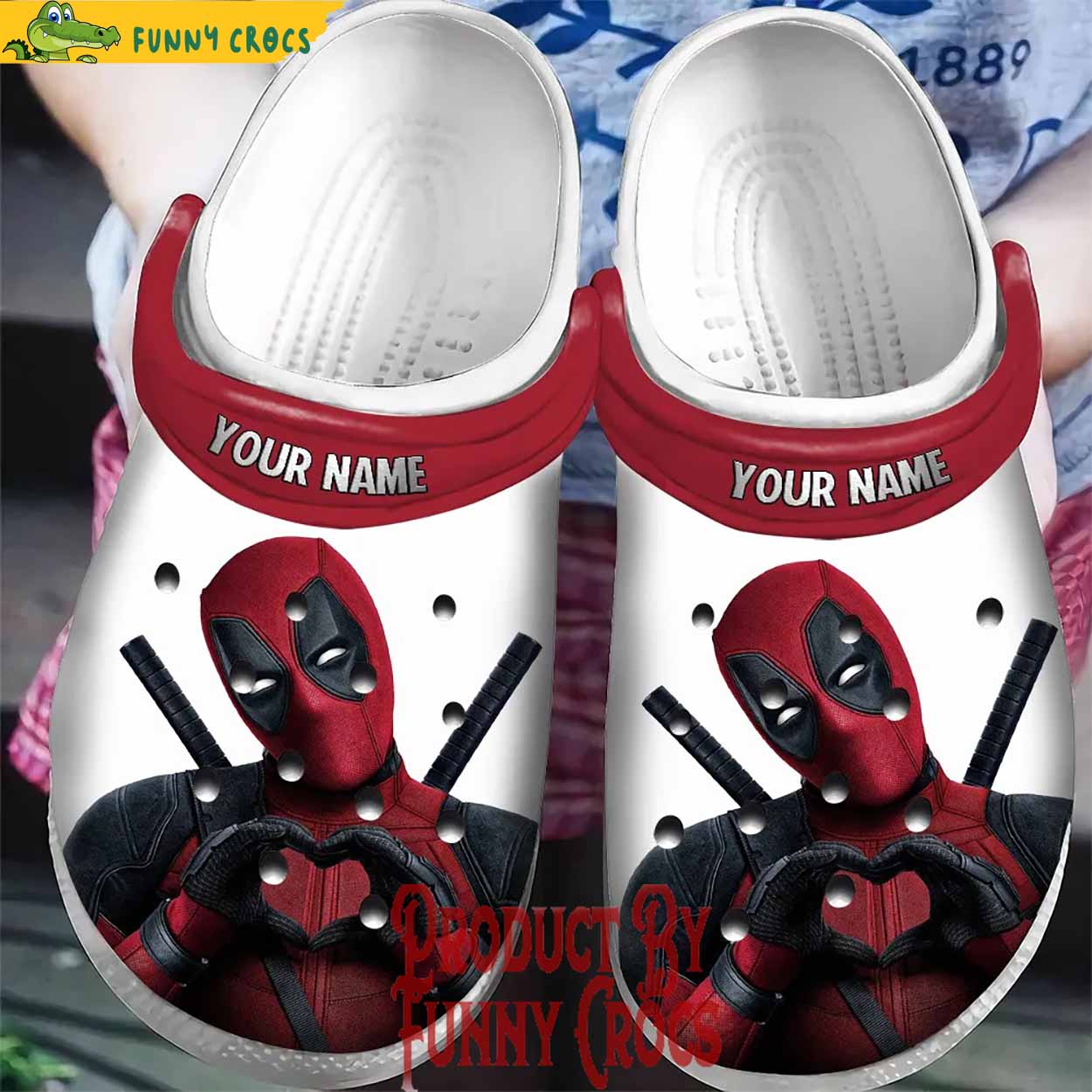 Personalized Deadpool Valentines Day Crocs Shoes - Discover Comfort And ...