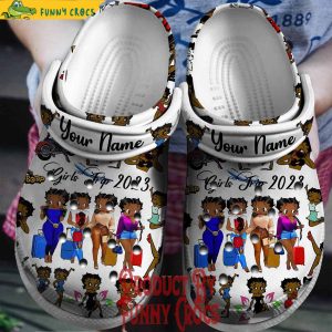 Personalized Girl Trip 2023 Betty Boop Crocs Shoes 1
