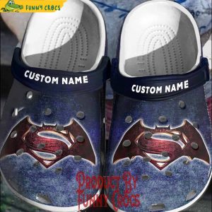 Personalized Logo Batman X Superman Crocs For Adults