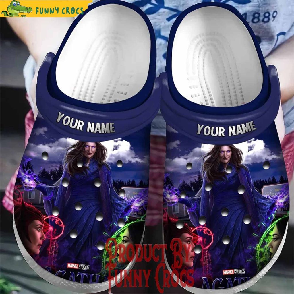 Personalized Marvel Agatha Coven Of Chaos Crocs Slippers