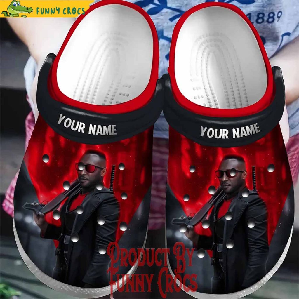 Personalized Marvel Blade Crocs Slippers