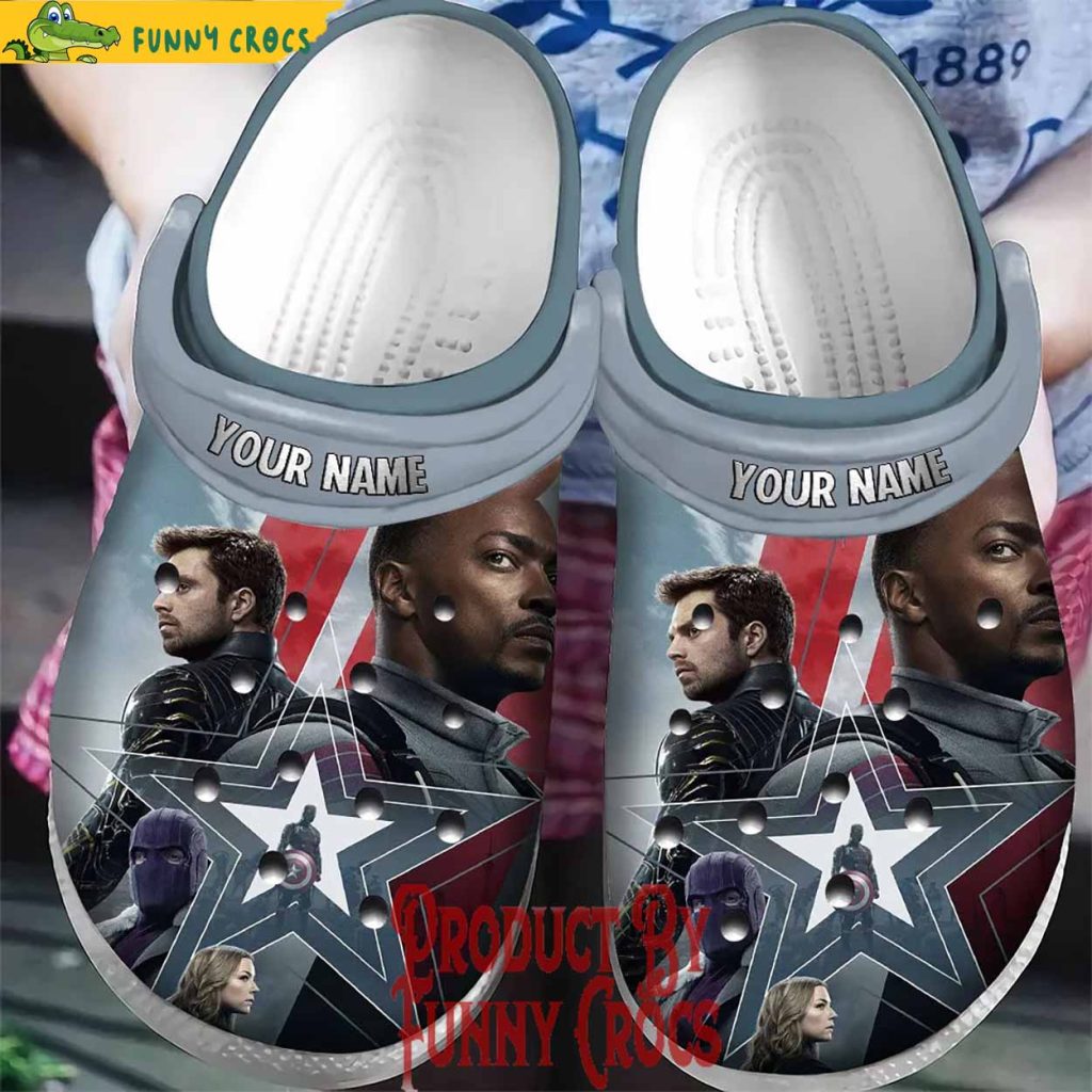 Personalized Marvel The Falcon And Winter Soldier Crocs Shoes