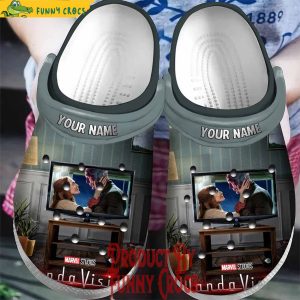 Personalized Marvel Wandavision On The Screen Crocs Slippers