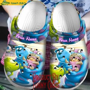 Personalized Monsters University Sulley And Mike With Boo Crocs For Adults