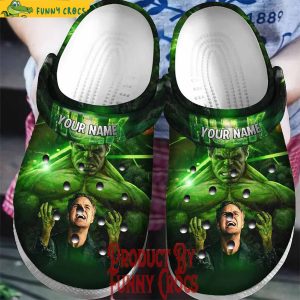 Personalized Movie Hulk Green Power Crocs Shoes