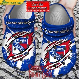 Personalized New Rangers Logo Crocs Slippers