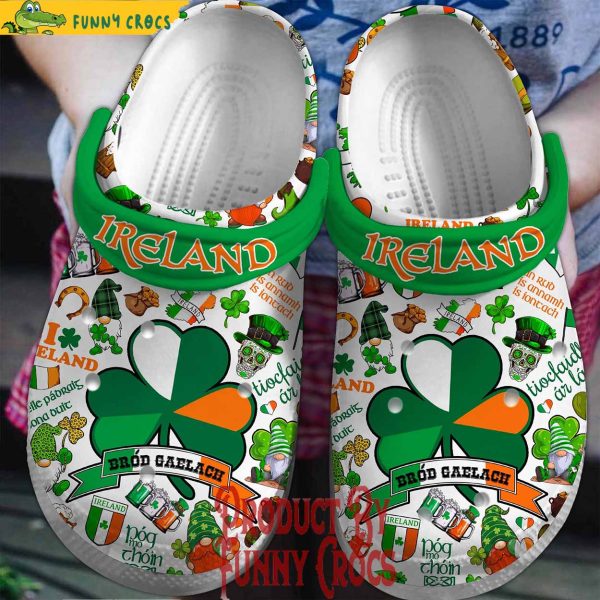 Personalized Saint Patricks Day Ireland Crocs