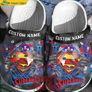 Personalized Superman Crocs Slippers