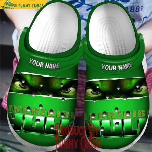 Personalized The Incredible Hulk Green 2 Crocs Shoes
