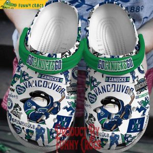 Personalized Vancouver Canucks NHL Crocs 1
