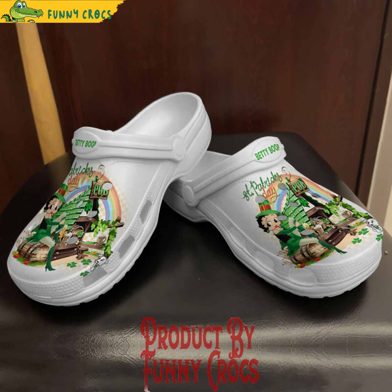 Saint Patrick’s Day Cute Betty Boop Crocs