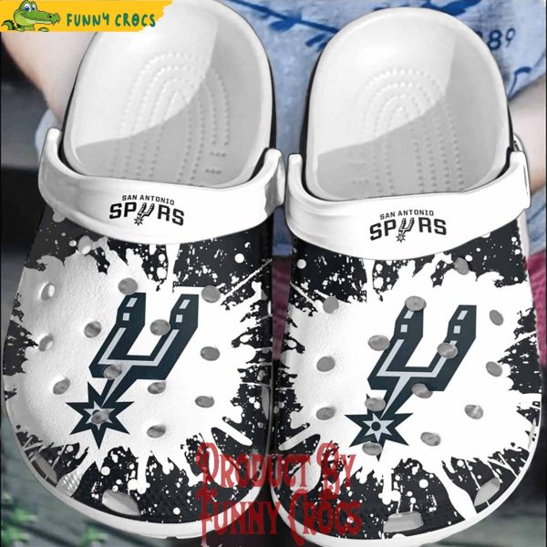 San Antonio Spurs Logo Crocs Slippers