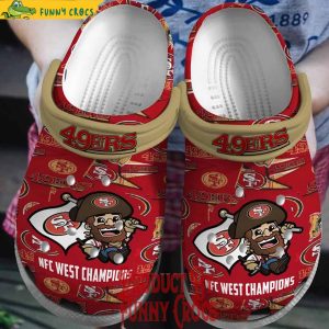 San Francisco 49ers Nfc West Champions Crocs Shoes