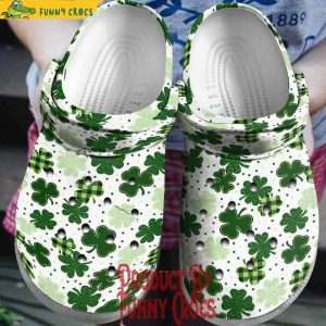 St Patricks Day Irish Shamrocks Pattern Crocs Shoes