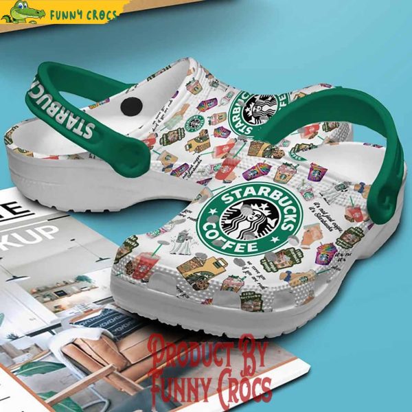 Starbucks Coffee Pattern Classic Clog Crocs