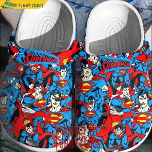 Superman Man Of Steel Pattern Crocs Gifts For Fans