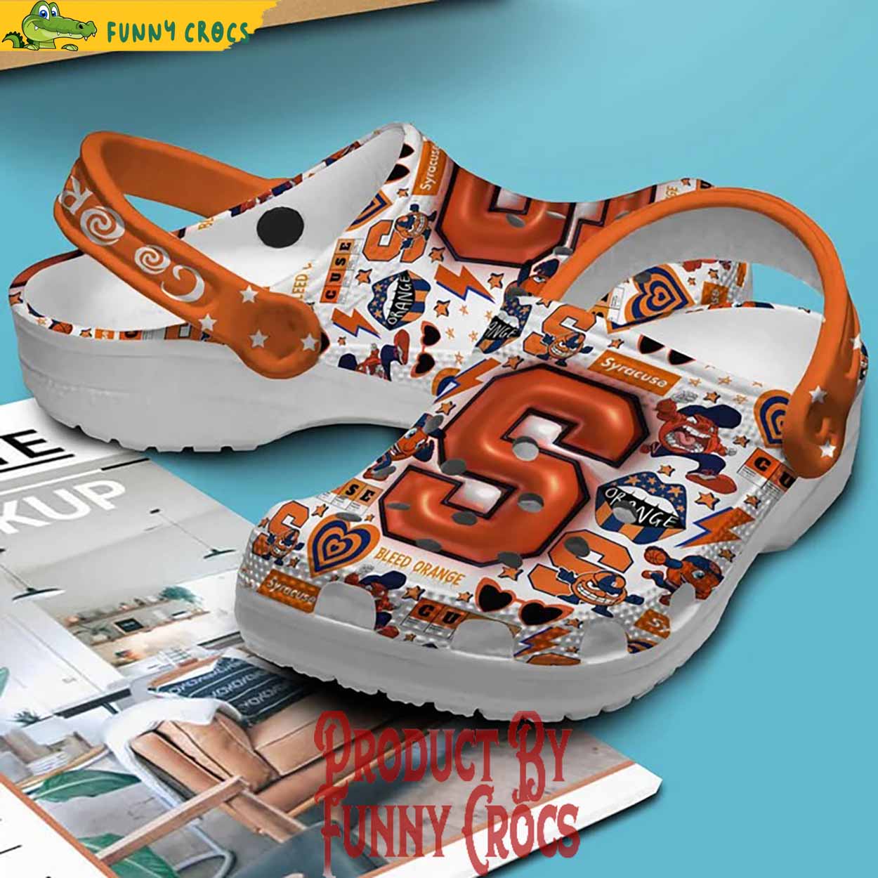 Syracuse Orange Logo 3D NCAA Crocs Shoes