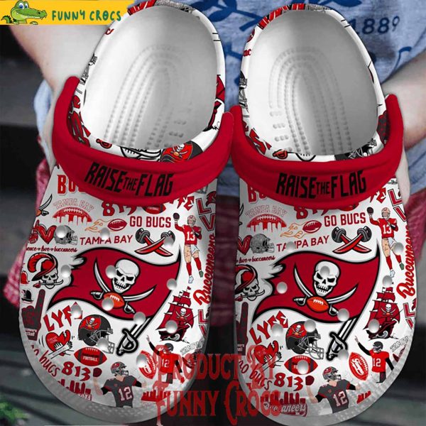 Tampa Bay Buccaneers Raise The Flag Crocs Shoes