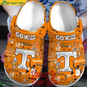 Tennessee Volunteers Basketball Orange Crocs Shoes 1
