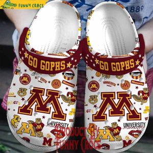 University Of Minnesota Go Gophers Basketball Crocs Shoes