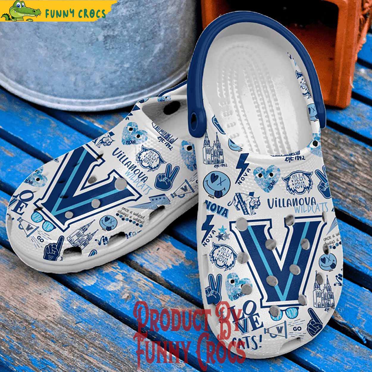 Villanova Wildcats Nova Nation Crocs Shoes - Discover Comfort And Style ...