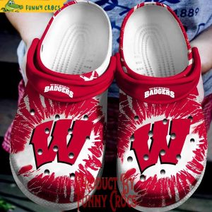 Wisconsin Badgers Logo NCAA Crocs Shoes