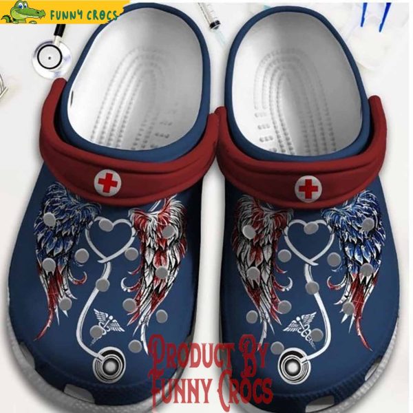 Angel Nurse Usa Crocs Shoes
