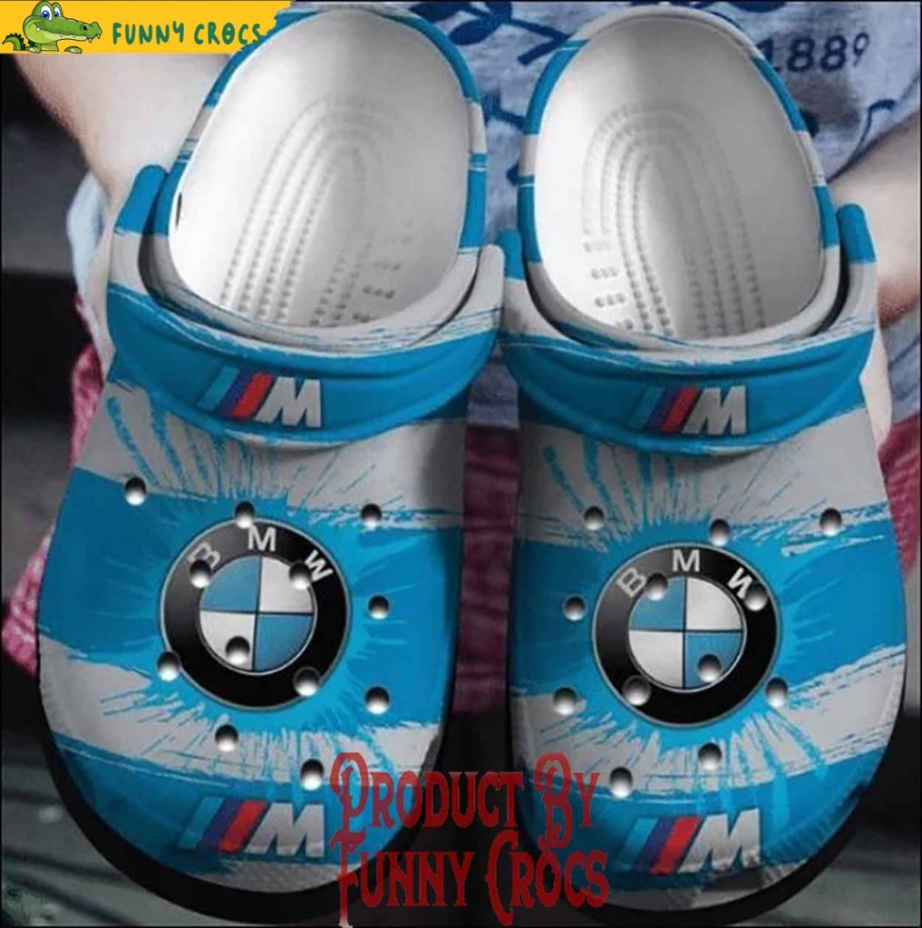 BMW Blue And Grey Car Crocs