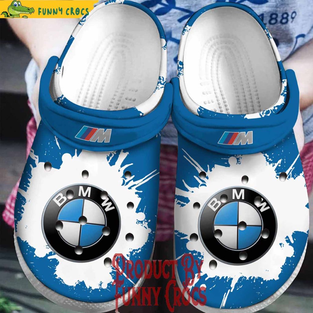 BMW Blue Crocs Shoes