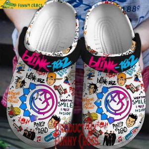 Blink 182 Colorful Crocs Shoes