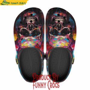 Colorful Balloons With Skull Crocs Shoes 1