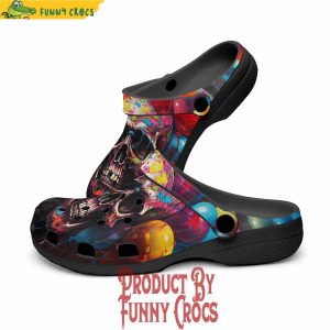 Colorful Balloons With Skull Crocs Shoes 2