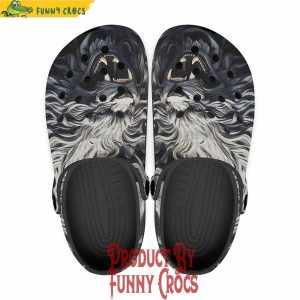 Colorful Creepy Lion Carving Crocs Shoes 1