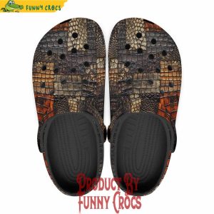 Colorful Crocodile Skins Patchwork Crocs Shoes 1