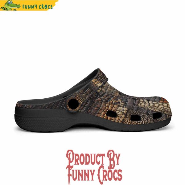 Colorful Crocodile Skins Patchwork Crocs Shoes